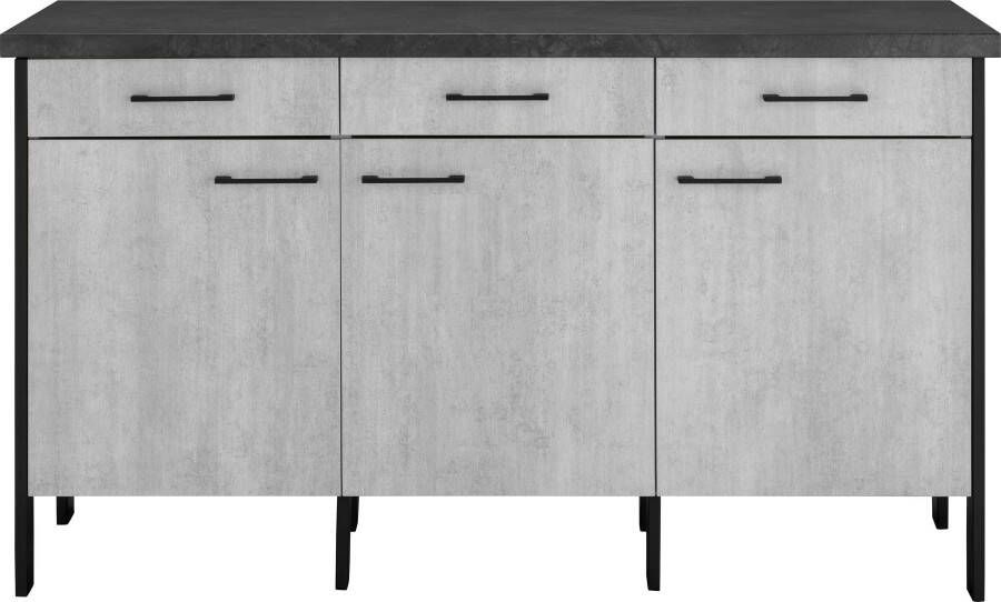 OPTIFIT Onderkast Tokio 158 cm breed met stalen frame volledig uittrekbaar dressoir met bergruimte - Foto 5