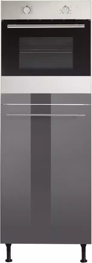 OPTIFIT Oven koelkastombouw Bern 60 cm breed 176 cm hoog in hoogte verstelbare stelpootjes met metalen greep - Foto 6