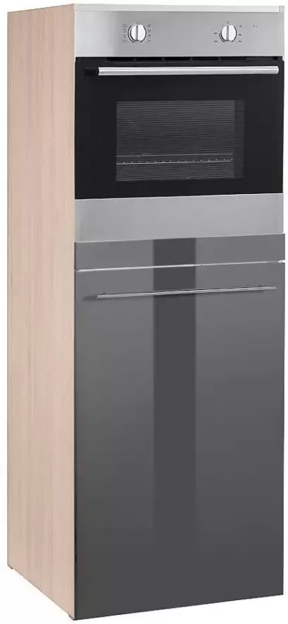 OPTIFIT Oven koelkastombouw Bern 60 cm breed 176 cm hoog in hoogte verstelbare stelpootjes met metalen greep - Foto 3