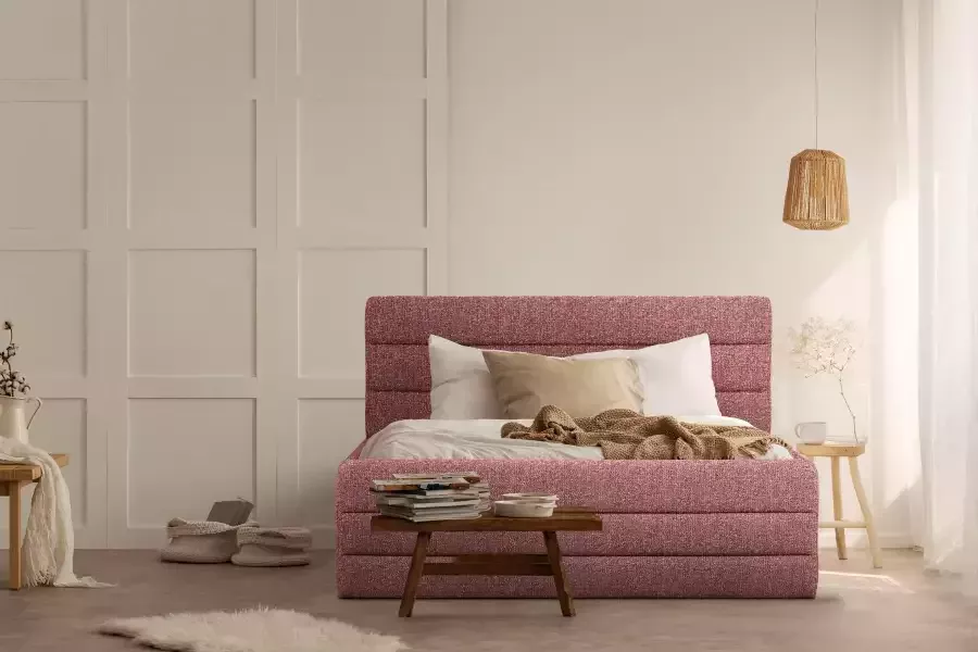 OTTO products Gestoffeerd bed Merrit Dwarsnaad in het hoofd- en voetbord in 5 breedten ook in 220 cm lang - Foto 3