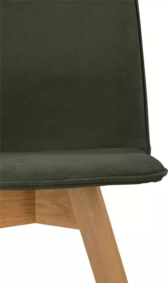 OTTO products Eetkamerstoel Lillith Bekleding van 100% gerecycled polyester frame van eiken massief hout (set 2 stuks) - Foto 2