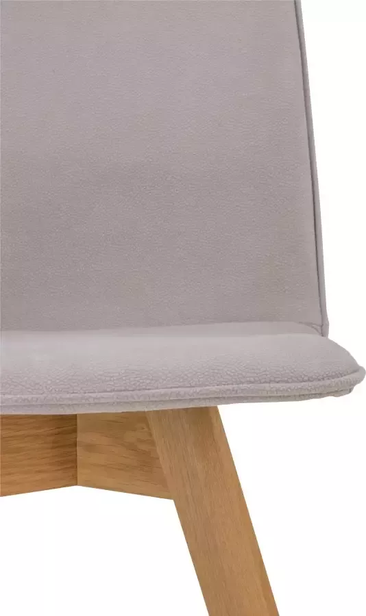 OTTO products Eetkamerstoel Lillith Bekleding van 100% gerecycled polyester frame van eiken massief hout (set 2 stuks)
