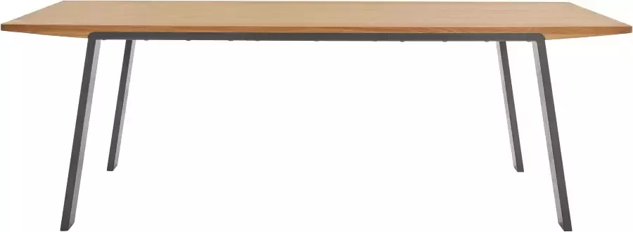 OTTO products Eettafel Flemming Massief eikenhout 175 cm of 225 cm elegant gewelfd tafelblad - Foto 6