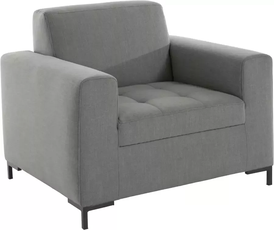 OTTO products Fauteuil Grazzo hoogwaardige stoffen van gerecycled materiaal stiksels op de zitting - Foto 3