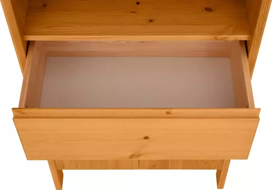 OTTO products Hoge kast Jorrick Breedte 60 cm massief grenenhout met bio olie was behandeld - Foto 5