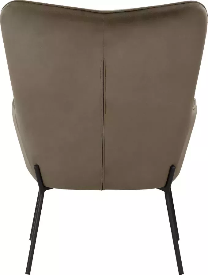OTTO products Loungestoel Luukas Stof gerecycled polyester zacht verdikte zitting en rugleuning zithoogte 46 cm (1 stuk) - Foto 5