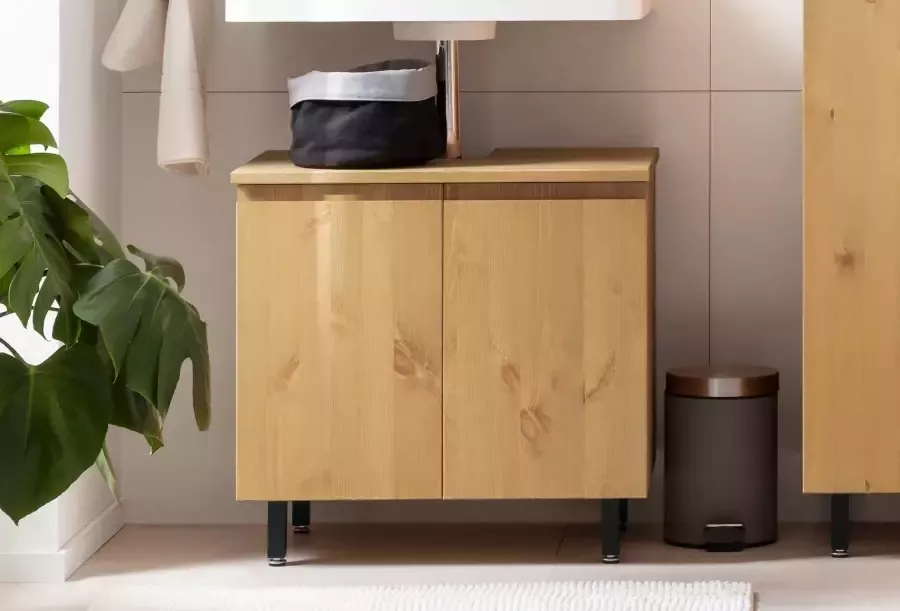 OTTO products Wastafelonderkast Fjonn Grenen breedte 60 cm massief hout met plantaardige bio-olie behandeld - Foto 7