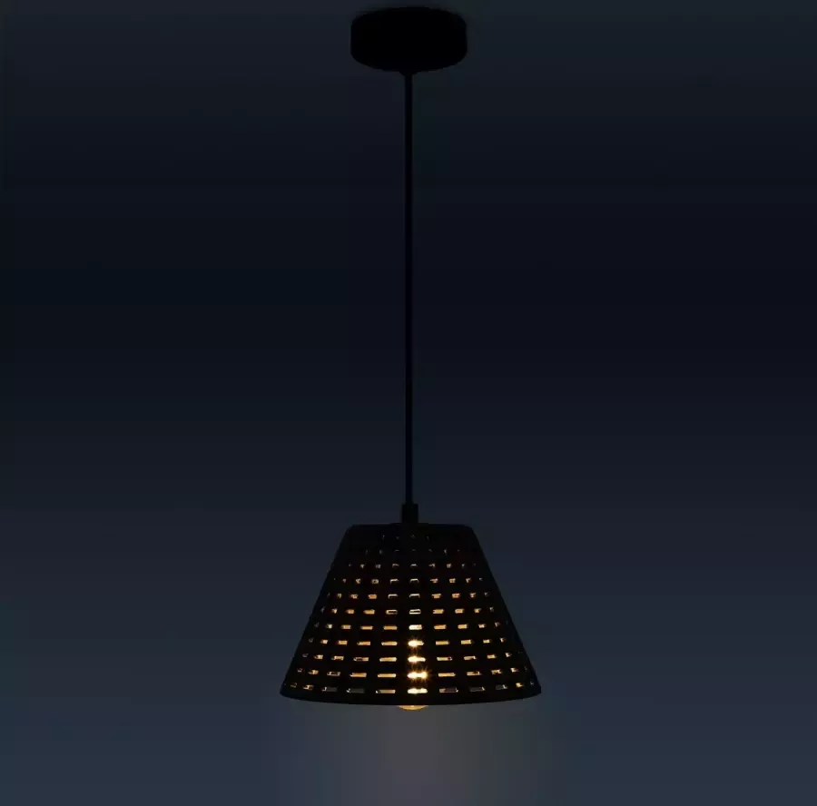 Paco Home Hanglamp Gitta Hanglamp led E27 hek lamp woonkamer eetkamer keuken beton - Foto 3
