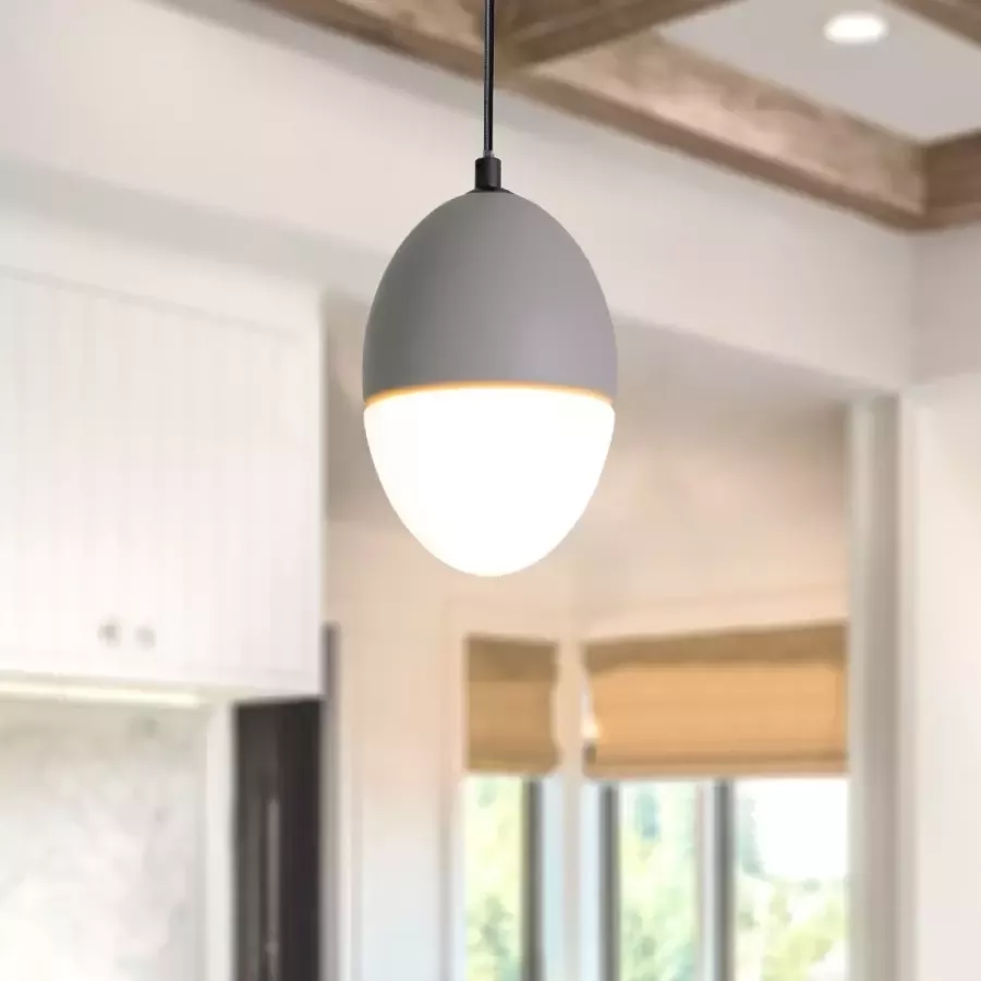 Paco Home Hanglamp GREGG Led E27 lamp voor woonkamer eetkamer keuken in hoogte verstelbaar - Foto 2