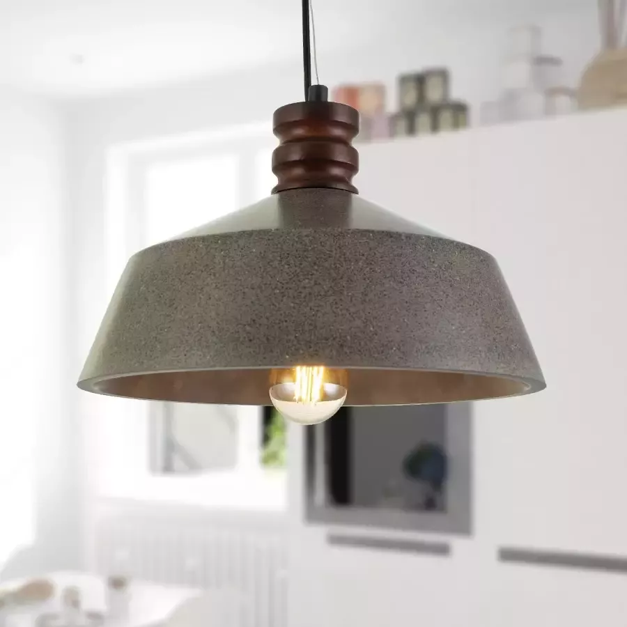 Paco Home Hanglamp Kotter Led E27 lamp voor woonkamer eetkamer keuken in hoogte verstelbaar - Foto 2