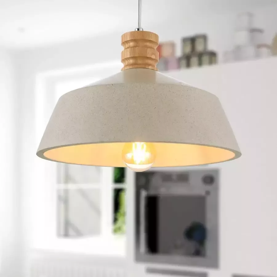 Paco Home Hanglamp Kotter Led E27 lamp voor woonkamer eetkamer keuken in hoogte verstelbaar - Foto 2