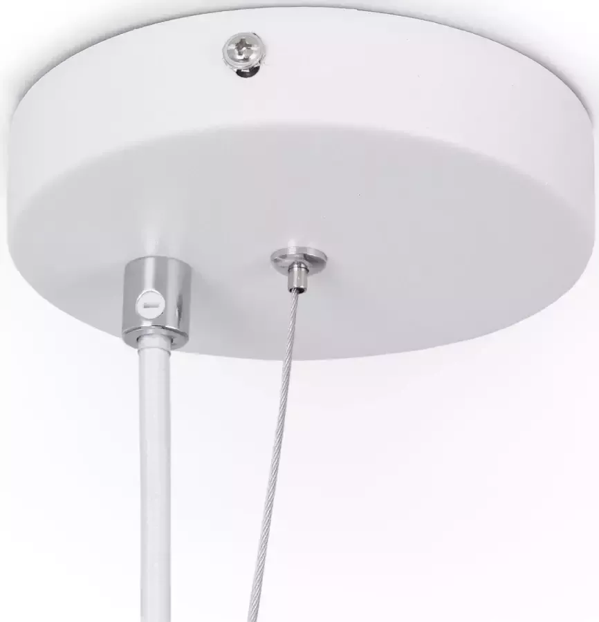 Paco Home Hanglamp Kotter Led E27 lamp voor woonkamer eetkamer keuken in hoogte verstelbaar - Foto 4