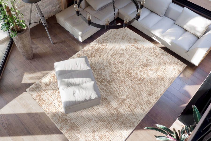 Padiro Vloerkleed Puerto 225 Kortpolig viscose woonkamer zachte handweving vintage uitstraling - Foto 3