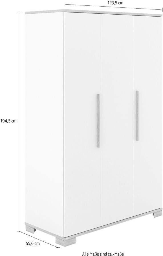 PAIDI Kinderwelten Kledingkast YOLANDA 3T enorm veel ruimte met veel legplanken en kledingstangen - Foto 3