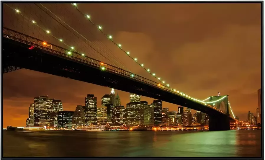 Papermoon Infraroodverwarming Brooklyn Bridge 's nachts zeer aangename stralingswarmte - Foto 5