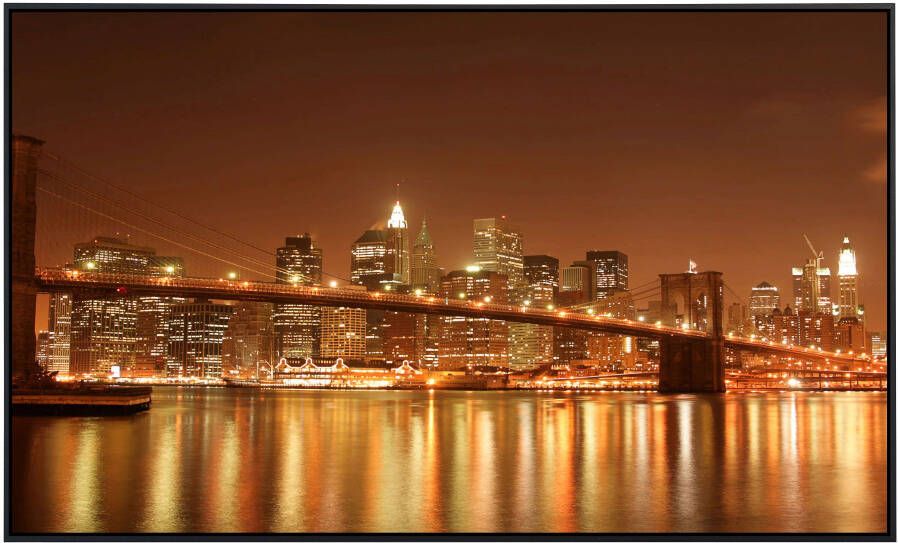 Papermoon Infraroodverwarming Brooklyn Bridge 's nachts zeer aangename stralingswarmte - Foto 5