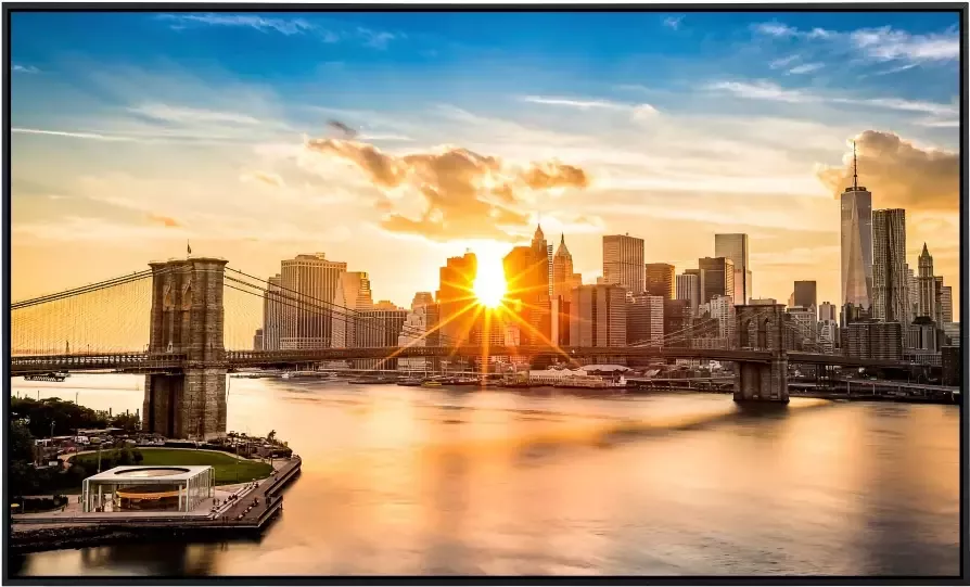 Papermoon Infraroodverwarming Brooklyn Bridge zonsondergang zeer aangename stralingswarmte - Foto 5