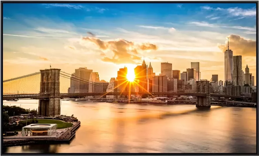 Papermoon Infraroodverwarming Brooklyn Bridge zonsondergang zeer aangename stralingswarmte - Foto 5