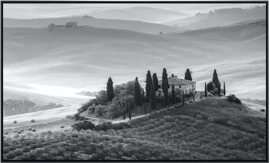Papermoon Infraroodverwarming Italië landschap zwart & wit zeer aangename stralingswarmte - Foto 5