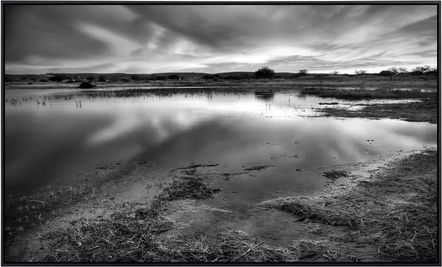 Papermoon Infraroodverwarming Landschap zwart & wit zeer aangename stralingswarmte - Foto 5