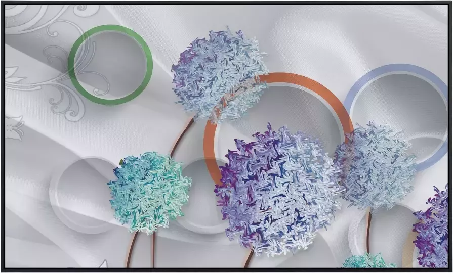 Papermoon Infraroodverwarming Motief met bloemen en ringen zeer aangename stralingswarmte - Foto 5