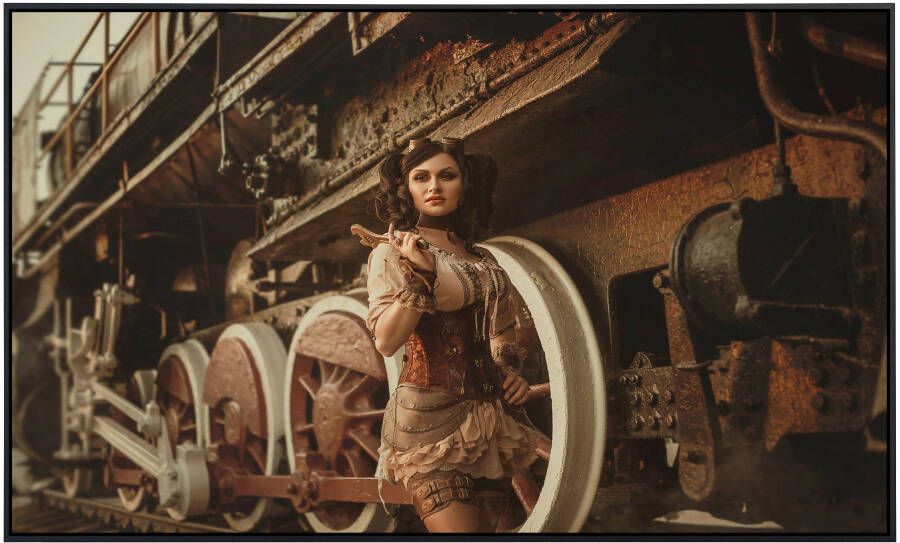 Papermoon Infraroodverwarming Steampunk vrouw voor trein zeer aangename stralingswarmte - Foto 5