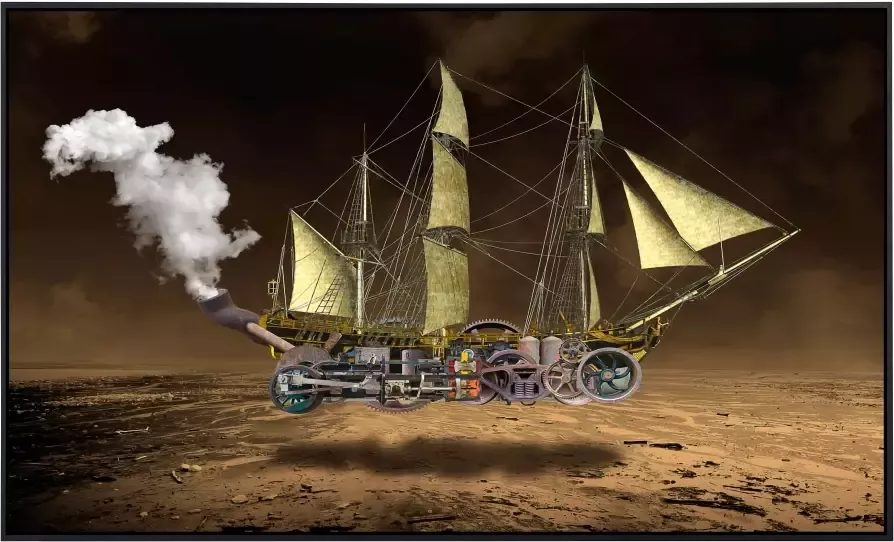 Papermoon Infraroodverwarming Steampunk zeilschip zeer aangename stralingswarmte - Foto 5