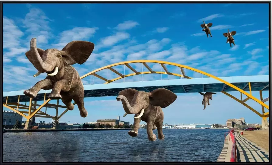 Papermoon Infraroodverwarming Surrealistische vliegende olifanten - Foto 5