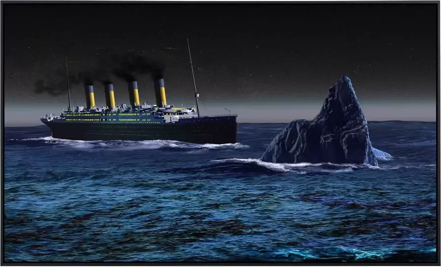 Papermoon Infraroodverwarming Titanic met ijsberg zeer aangename stralingswarmte - Foto 5