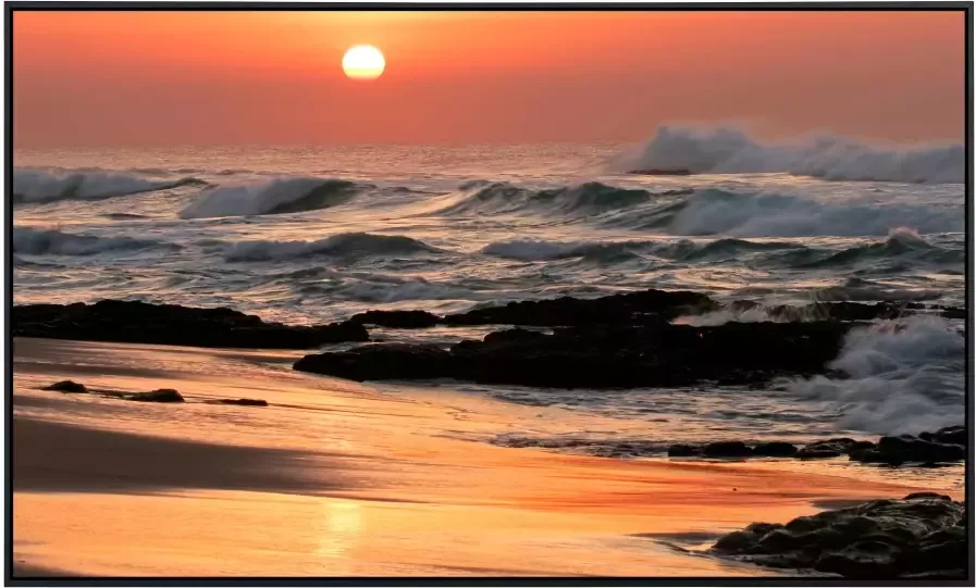 Papermoon Infraroodverwarming Zeegezicht bij zonsopkomst zeer aangename stralingswarmte - Foto 5