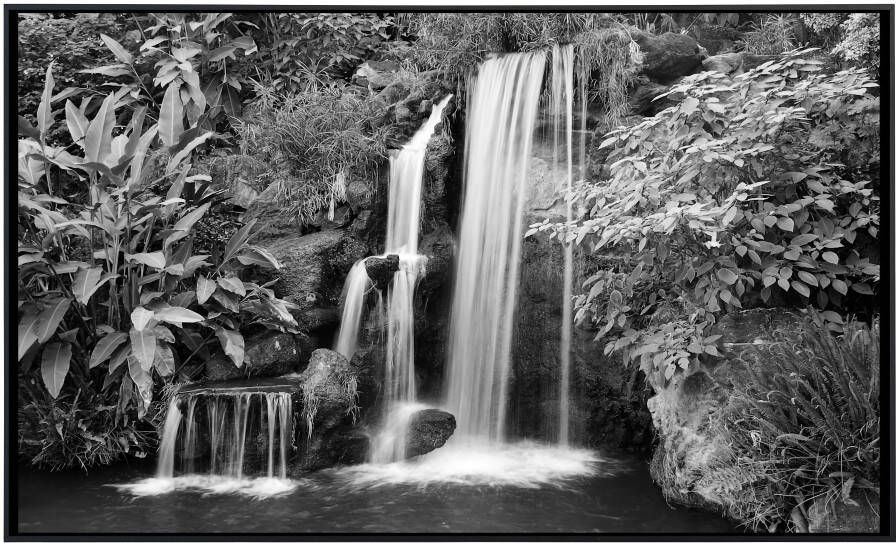 Papermoon Infraroodverwarming Zwart-witte waterval zeer aangename stralingswarmte - Foto 5