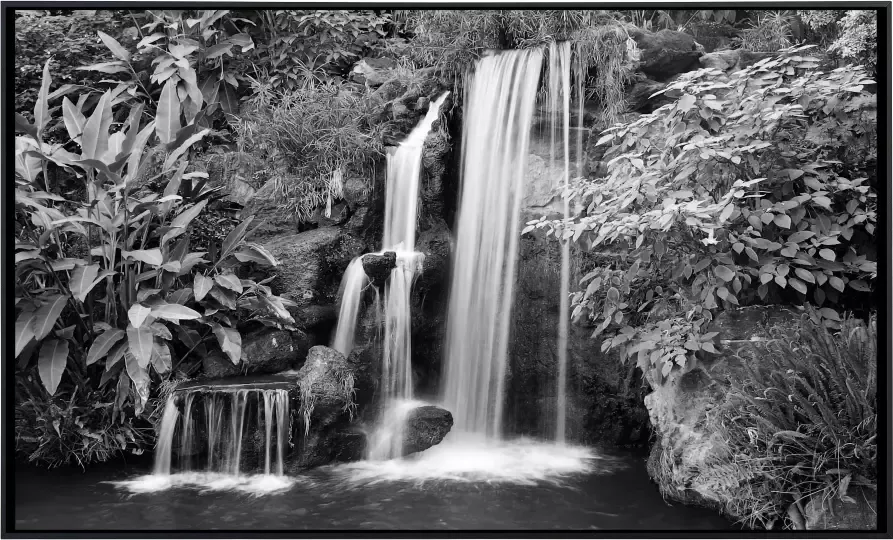 Papermoon Infraroodverwarming Zwart-witte waterval zeer aangename stralingswarmte - Foto 5