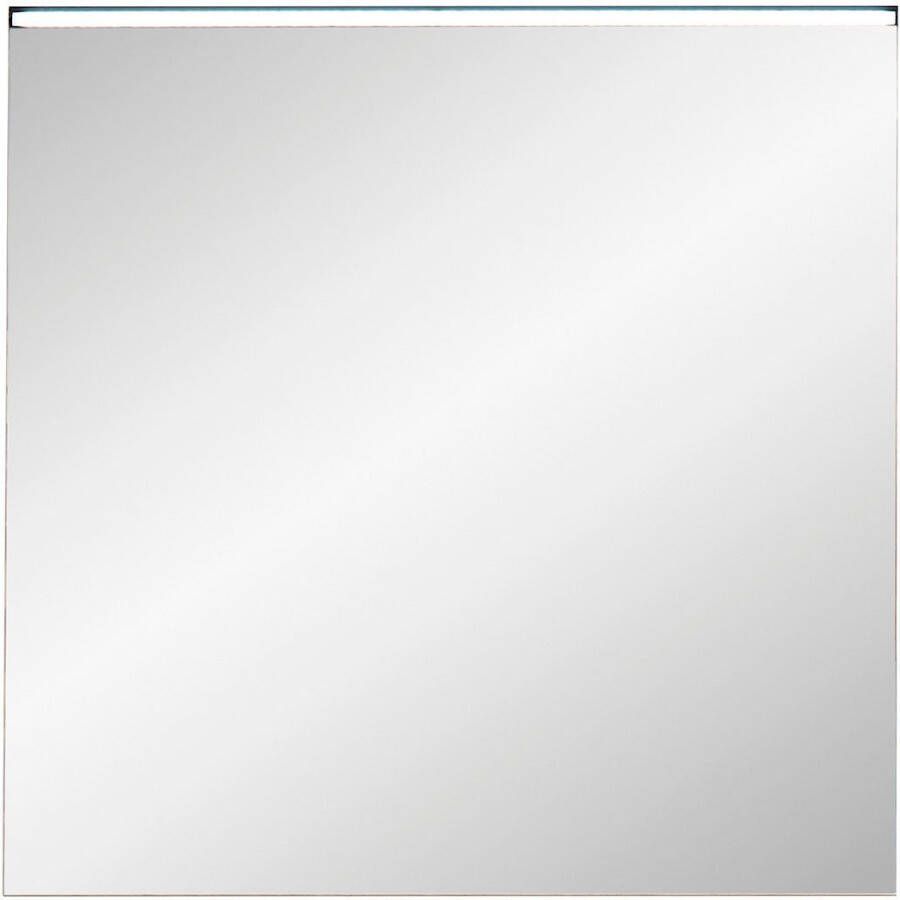 Saphir Badkamerserie Quickset 395 2-delig keramieken opzetwasbak met led-spiegel Wastafelmeubel 73 cm breed 2 laden wastafelblad badkameraccessoireset (4-delig)