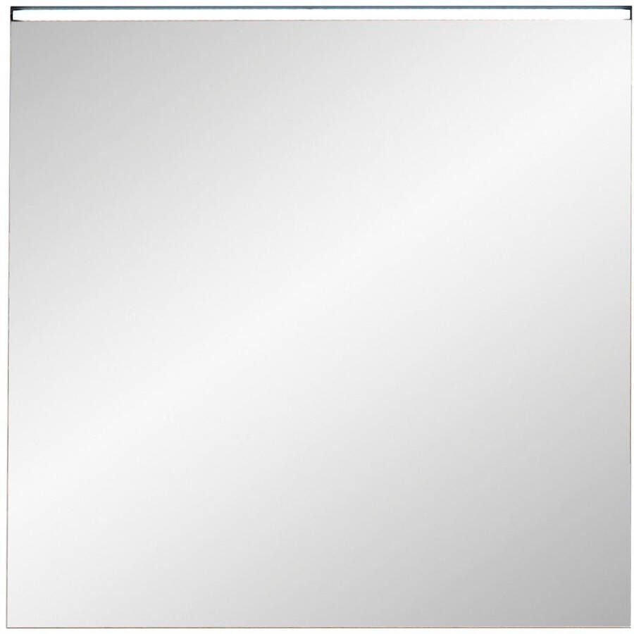 Saphir Badkamerserie Quickset 395 2-delig keramieken wastafelonderkast met led-spiegel 75 cm breed (2-delig)