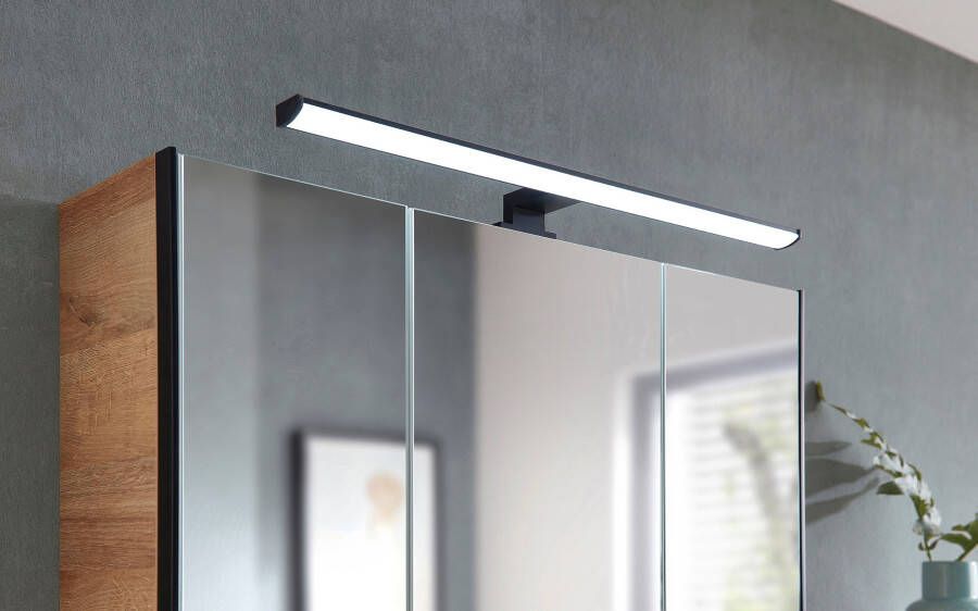 Saphir Badkamerserie Quickset 395 2-delig keramieken wastafelonderkast met led-spiegelkast (2-delig) - Foto 11