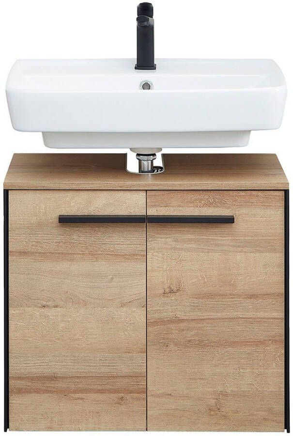 Saphir Badkamerserie Quickset 395 4-delig wastafelonderkast met led-spiegelkast (4-delig) - Foto 9