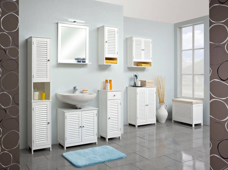 Saphir Badkamerserie Quickset 928 4-delig wastafelonderkast met led-spiegel (5-delig) - Foto 6