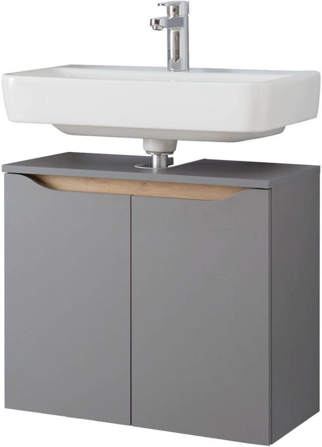 Saphir Badkamerserie Quickset 3-teilig Waschbeckenunterschrank mit LED-Spiegel (3-delig) - Foto 6