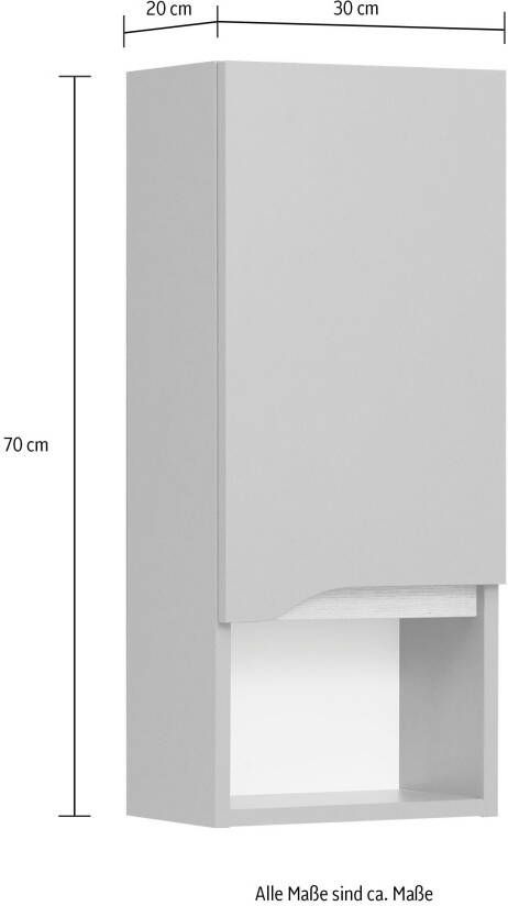 Saphir Badkamerserie Quickset 5-teilig Waschbeckenunterschrank mit LED-Spiegel (5-delig) - Foto 15