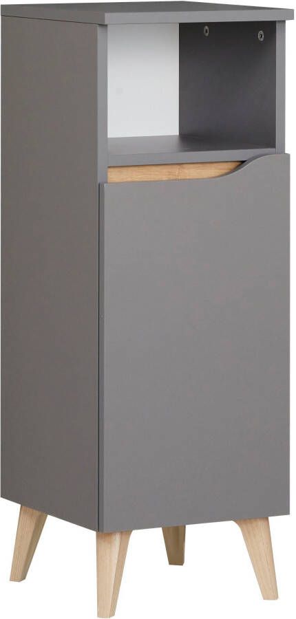 Saphir Badkamerserie Quickset 5-teilig Waschbeckenunterschrank mit LED-Spiegel Poten met houtlook (5-delig) - Foto 15