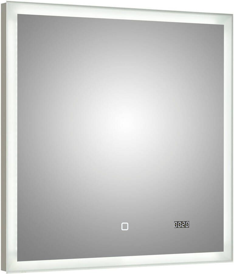 Saphir Badkamerserie Quickset 5-delig keramieken opzetwasbak met led-spiegel Halfhoge kast onderkast hangend kastje inclusief deurdemper 6 deuren (7-delig) - Foto 4