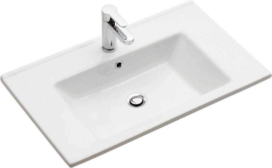 Saphir Badkamerserie Quickset 5-delig keramieken wastafelonderkast met led-spiegel (7-delig) - Foto 13