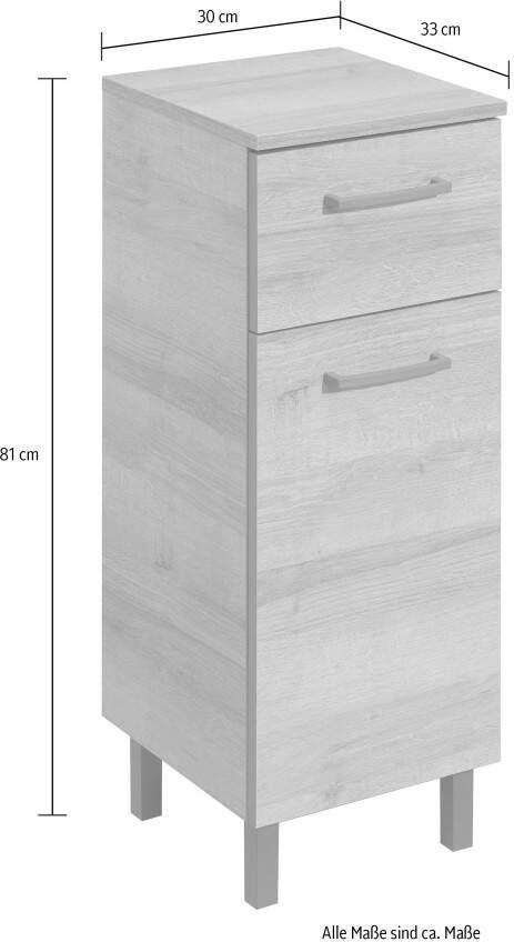 Saphir Badkamerserie Quickset 919 5-delig wastafelonderkast met led-spiegel Hoge kast onderkast hangend kastje inclusief deurdemper 6 deuren (5-delig) - Foto 9