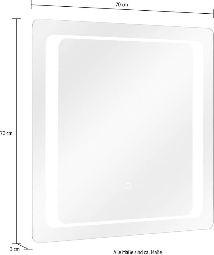 Saphir Badkamerserie Quickset 919 5-delig wastafelonderkast met led-spiegel Hoge kast onderkast hangend kastje inclusief deurdemper 6 deuren (5-delig) - Foto 6