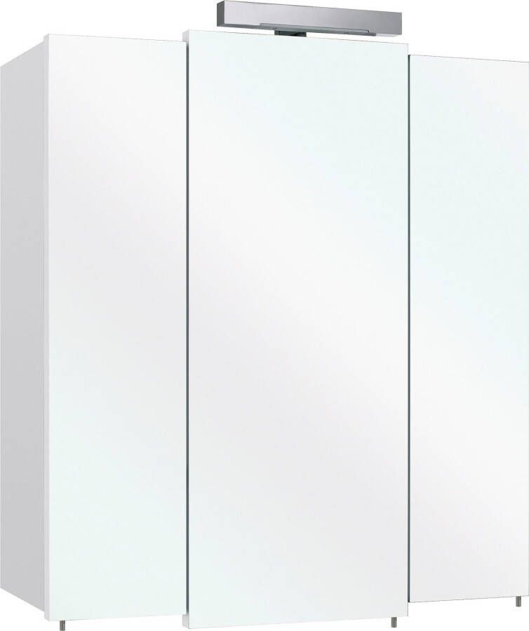 Saphir Badkamerserie Quickset 2-teilig Waschbeckenunterschrank mit LED-Spiegelschrank (2-delig) - Foto 2