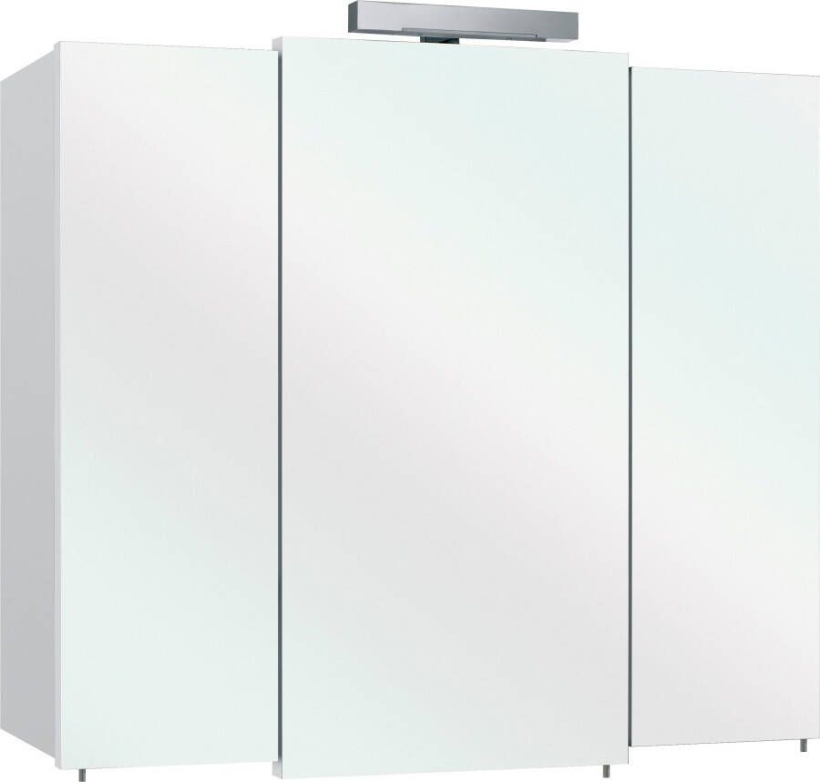 Saphir Badkamerserie Quickset 4-delig keramieken wastafelonderkast met led-spiegelkast (5-delig) - Foto 2