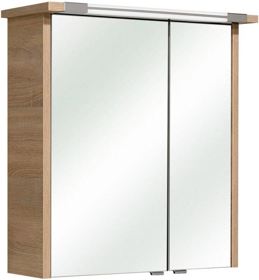 Saphir Badkamerserie Quickset 382 5-teilig Waschbeckenunterschrank mit LED-Spiegelschrank (11-delig) - Foto 2