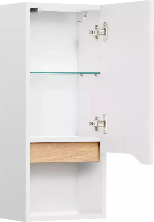 Saphir Badkamerserie Quickset 4-delig wastafelonderkast met led-spiegelkast Onderkast hangkast incl. deurdemper 7 deuren bad-set (8-delig) - Foto 7