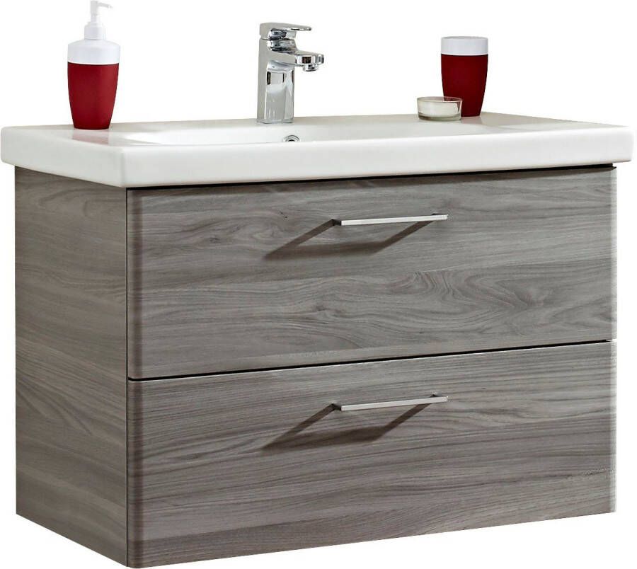 Saphir Badkamerserie Quickset 916 Keramische wastafel en Onderkast 82 cm breed (1 stuk) - Foto 2