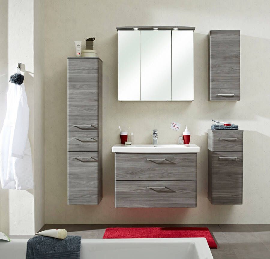 Saphir Badkamerserie Quickset 916 Keramische wastafel en Onderkast 82 cm breed (1 stuk)